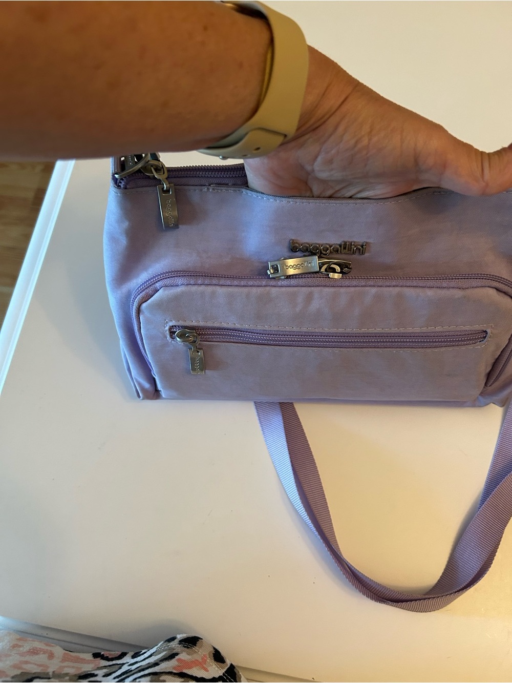 Baggallini Day to Day Lavender Crossbody Bag - Picture 6 of 6